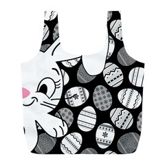 Easter Bunny  Full Print Recycle Bags (l)  by Valentinaart