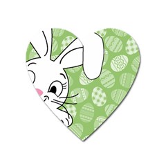 Easter Bunny  Heart Magnet by Valentinaart