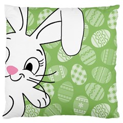 Easter Bunny  Large Cushion Case (one Side) by Valentinaart