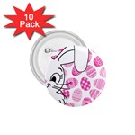 Easter bunny  1.75  Buttons (10 pack) Front