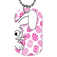 Easter Bunny  Dog Tag (two Sides) by Valentinaart