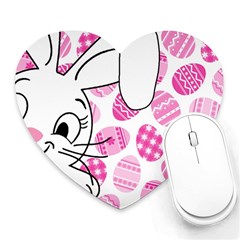 Easter Bunny  Heart Mousepads by Valentinaart