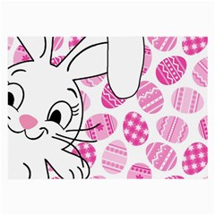 Easter Bunny  Large Glasses Cloth (2-side) by Valentinaart