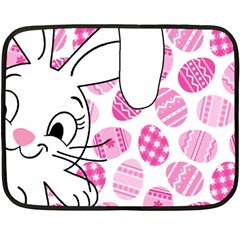 Easter Bunny  Double Sided Fleece Blanket (mini)  by Valentinaart