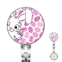 Easter Bunny  Stainless Steel Nurses Watch by Valentinaart