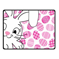 Easter Bunny  Double Sided Fleece Blanket (small)  by Valentinaart