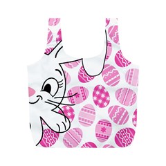 Easter Bunny  Full Print Recycle Bags (m)  by Valentinaart