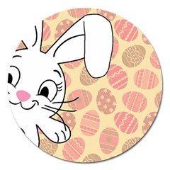 Easter Bunny  Magnet 5  (round) by Valentinaart