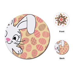 Easter Bunny  Playing Cards (round) 