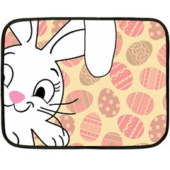 Easter Bunny  Double Sided Fleece Blanket (mini)  by Valentinaart