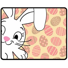 Easter Bunny  Fleece Blanket (medium)  by Valentinaart