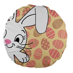 Easter Bunny  Large 18  Premium Round Cushions by Valentinaart