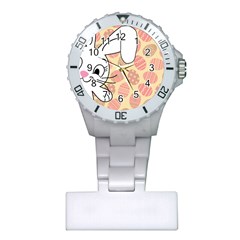 Easter Bunny  Plastic Nurses Watch by Valentinaart