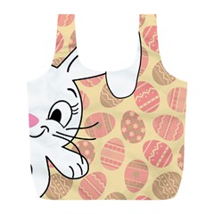 Easter Bunny  Full Print Recycle Bags (l)  by Valentinaart