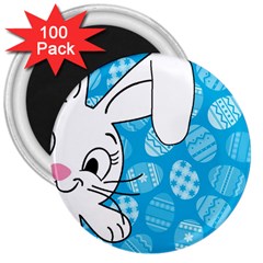 Easter Bunny  3  Magnets (100 Pack) by Valentinaart