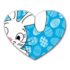 Easter Bunny  Heart Mousepads by Valentinaart