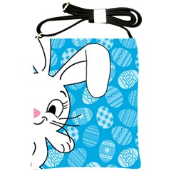 Easter Bunny  Shoulder Sling Bags by Valentinaart