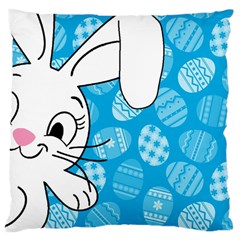 Easter Bunny  Large Cushion Case (two Sides) by Valentinaart