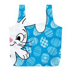 Easter Bunny  Full Print Recycle Bags (l)  by Valentinaart