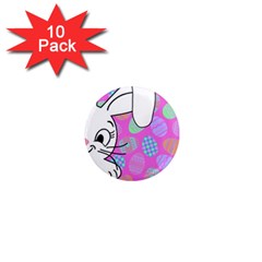 Easter Bunny  1  Mini Magnet (10 Pack)  by Valentinaart