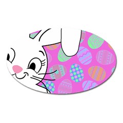 Easter Bunny  Oval Magnet by Valentinaart