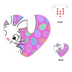 Easter Bunny  Playing Cards (heart)  by Valentinaart