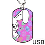 Easter bunny  Dog Tag USB Flash (One Side) Front