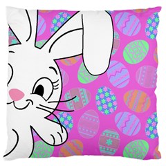 Easter Bunny  Large Cushion Case (two Sides) by Valentinaart