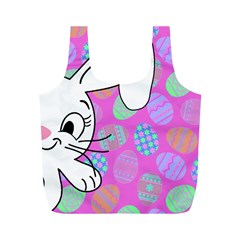 Easter Bunny  Full Print Recycle Bags (m)  by Valentinaart