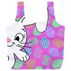 Easter Bunny  Full Print Recycle Bags (l)  by Valentinaart