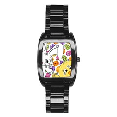 Easter Bunny And Chick  Stainless Steel Barrel Watch by Valentinaart