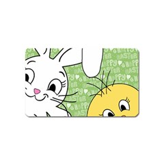 Easter Bunny And Chick  Magnet (name Card) by Valentinaart