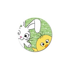 Easter Bunny And Chick  Golf Ball Marker (4 Pack) by Valentinaart