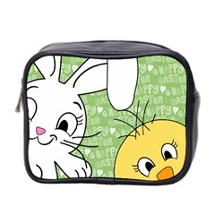 Easter Bunny And Chick  Mini Toiletries Bag 2-side by Valentinaart