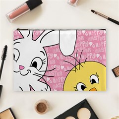 Easter Bunny And Chick  Cosmetic Bag (large)  by Valentinaart