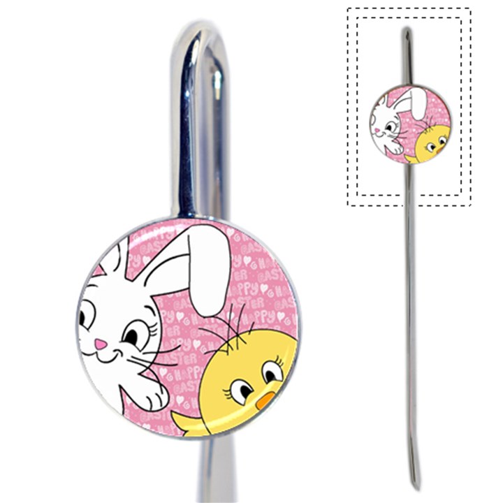 Easter bunny and chick  Book Mark