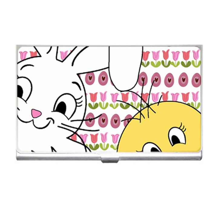 Easter bunny and chick  Business Card Holders