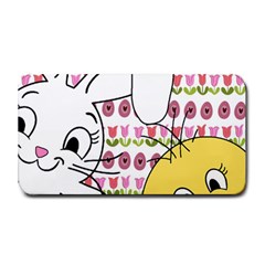 Easter Bunny And Chick  Medium Bar Mats by Valentinaart