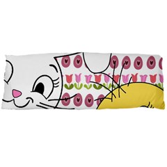 Easter Bunny And Chick  Body Pillow Case Dakimakura (two Sides) by Valentinaart