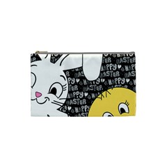 Easter Bunny And Chick  Cosmetic Bag (small)  by Valentinaart