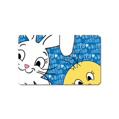 Easter Bunny And Chick  Magnet (name Card) by Valentinaart