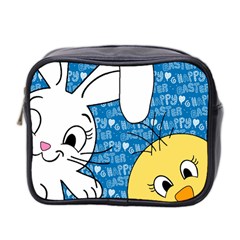 Easter Bunny And Chick  Mini Toiletries Bag 2-side by Valentinaart