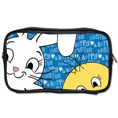 Easter Bunny And Chick  Toiletries Bags 2-side by Valentinaart