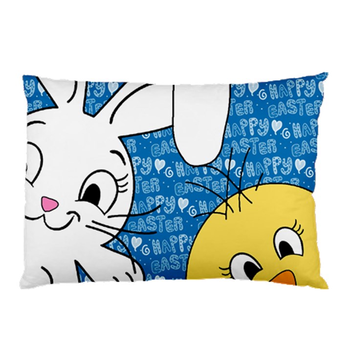 Easter bunny and chick  Pillow Case (Two Sides)