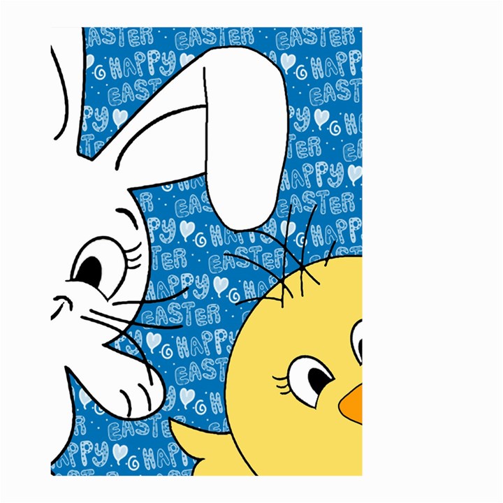 Easter bunny and chick  Small Garden Flag (Two Sides)