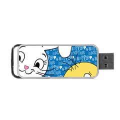 Easter Bunny And Chick  Portable Usb Flash (one Side) by Valentinaart