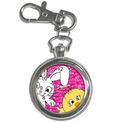 Easter Bunny And Chick  Key Chain Watches by Valentinaart