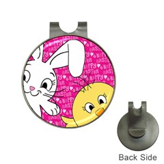 Easter Bunny And Chick  Hat Clips With Golf Markers by Valentinaart