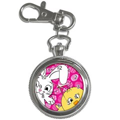 Easter Bunny And Chick  Key Chain Watches by Valentinaart