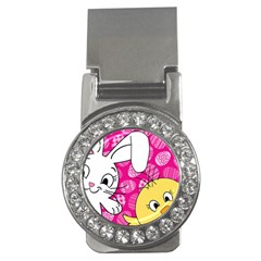 Easter Bunny And Chick  Money Clips (cz)  by Valentinaart